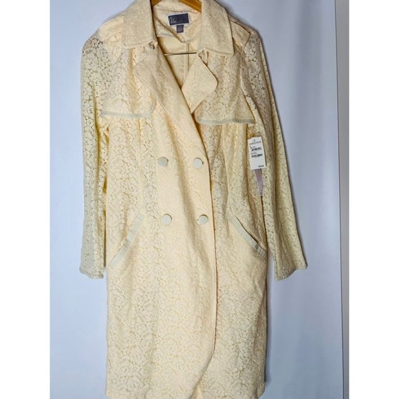 Chelsea 28 Anthropologie Lace Peacoat NWT Medium - Picture 1 of 4